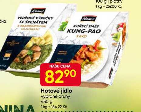 Hamé Hotové jídlo vybrané druhy 450 g