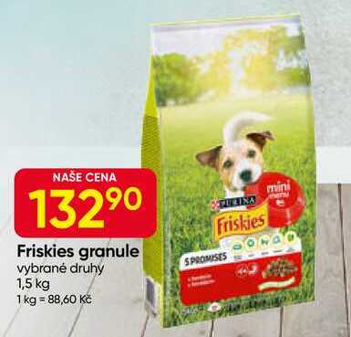 Friskies granule vybrané druhy 1,5 kg