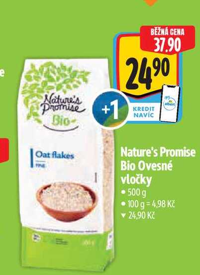   Nature's Promise Bio Ovesné vločky 500 g  