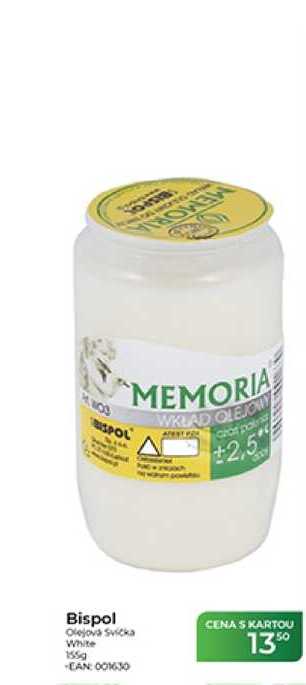 Bispol Olejová Svička White 155g  