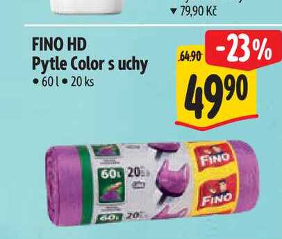 FINO HD Pytle Color s uchy 60 l 20 ks 
