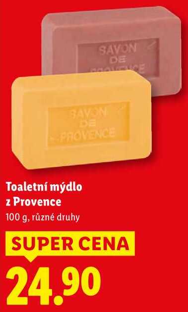 Toaletní mýdlo z Provence, 100 g