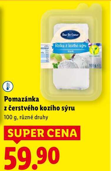 Pomazánka z čerstvého kozího sýru, 100 g