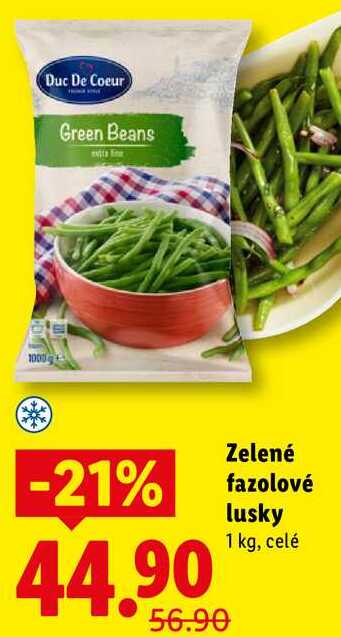 Zelené fazolové lusky, 1 kg