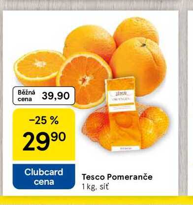 Tesco Pomeranče 1 kg. sit 