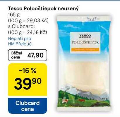 Tesco Polooštiepok neuzený, 165 g 