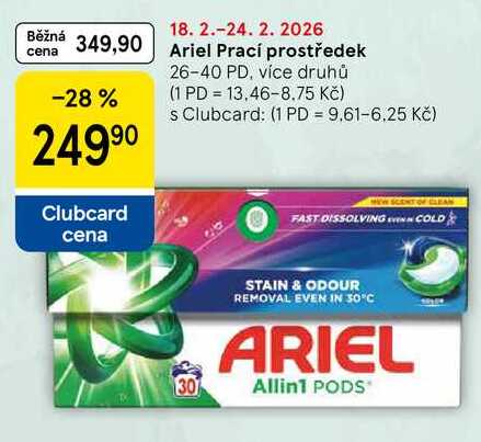 Ariel Prací prostředek, 26-40 dávek