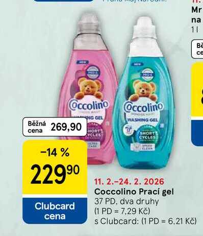 Coccolino Prací gel, 37 dávek