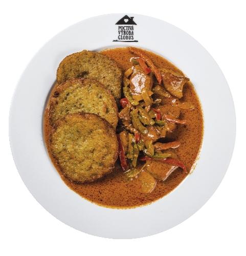 Vepřový perkelt s bramboráčky