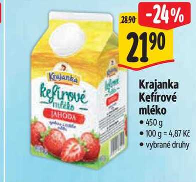 Krajanka Kefírové mléko, 450 g