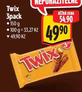 Twix 3pack, 150 g