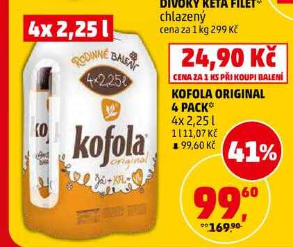 KOFOLA ORIGINAL, 4x 2,25 l