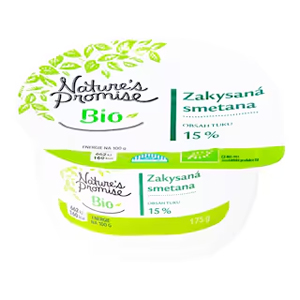 Nature's Promise Bio Zakysaná smetana 15%, 175 g