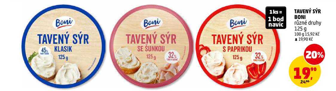 TAVENÝ SÝR BONI, 125 g 
