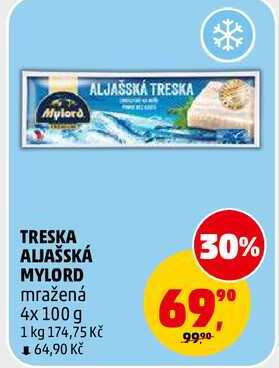 TRESKA ALJAŠSKÁ MYLORD, 4x 100 g