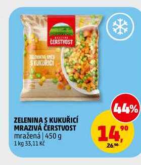ZELENINA S KUKUŘICÍ MRAZIVÁ ČERSTVOST, 450 g 