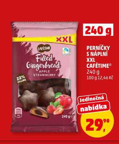 PERNÍČKY S NÁPLNÍ XXL CAFÉTIME, 240 g 