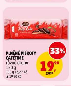 PLNĚNÉ PIŠKOTY CAFÉTIME, 150 g 