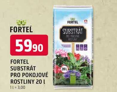 FORTEL SUBSTRÁT PRO POKOJOVÉ ROSTLINY 20l
