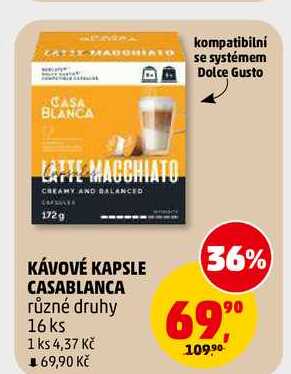 KÁVOVÉ KAPSLE CASABLANCA, 16 ks