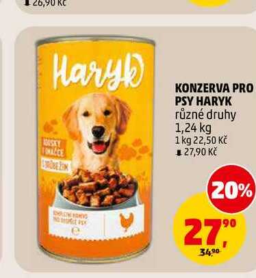 KONZERVA PRO PSY HARYK, 1,24 kg