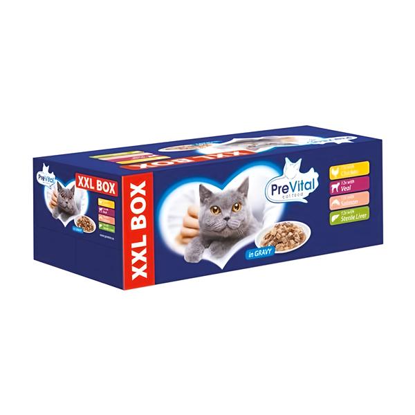PreVital Kapsičky pro kočky, gigabox 48x100g