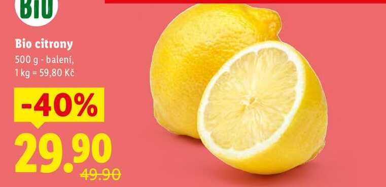 Bio citrony, 500 g