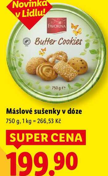 Máslové sušenky v dóze, 750 g