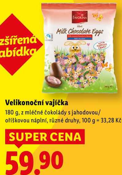 Velikonoční vajíčka, 180 g