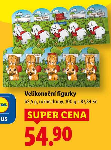 Velikonoční figurky, 62,5 g