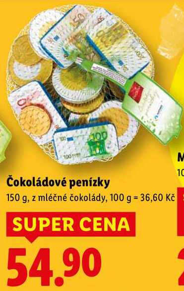 Čokoládové penízky, 150 g