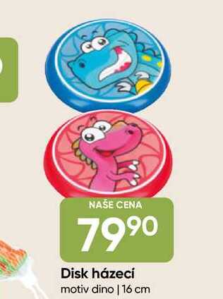 Disk házecí motiv dino, 16 cm 