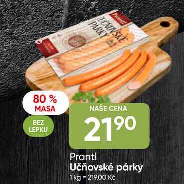 Prantl Učňovské párky 100g