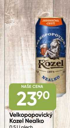 Velkopopovický Kozel Nealko 05l plech