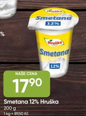 Hruška Smetana 12% 200 g