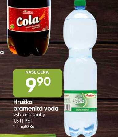 Hruška pramenitá voda vybrané druhy 1,5l