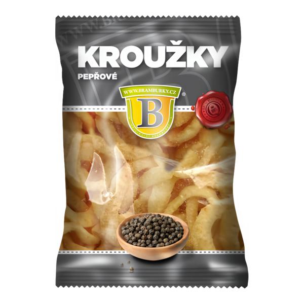 Originální hospodské brambůrky Kroužky pepřové