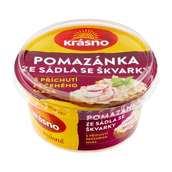 Krásno Pomazánka ze sádla se škvarky s příchutí pečeného masa