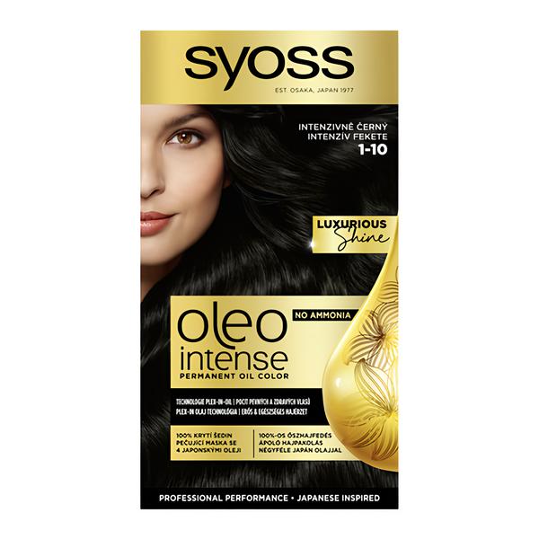 Syoss Oleo Intense Permanentní barva na vlasy 1-10 Intenzivně černá