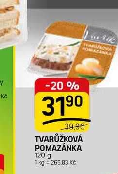 TVARŮŽKOVÁ POMAZÁNKA 120 g