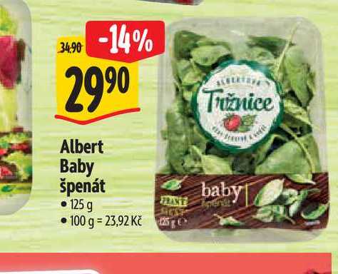  Albert Baby špenát 125 g