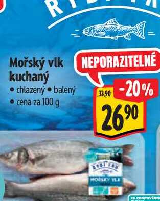 Mořský vlk kuchaný  100 g