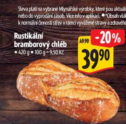   Rustikální bramborový chléb 420 g   