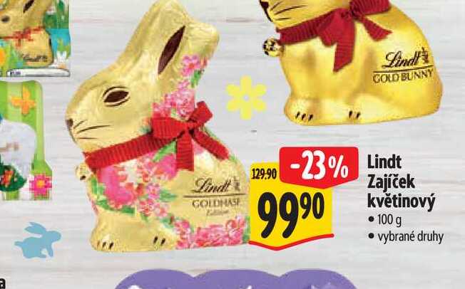 Lindt Zajíček květinový 100 g