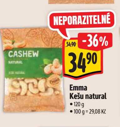   Emma Kešu natural 120 g 