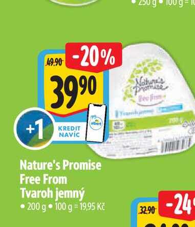 Nature's Promise Free From Tvaroh jemný 200 g