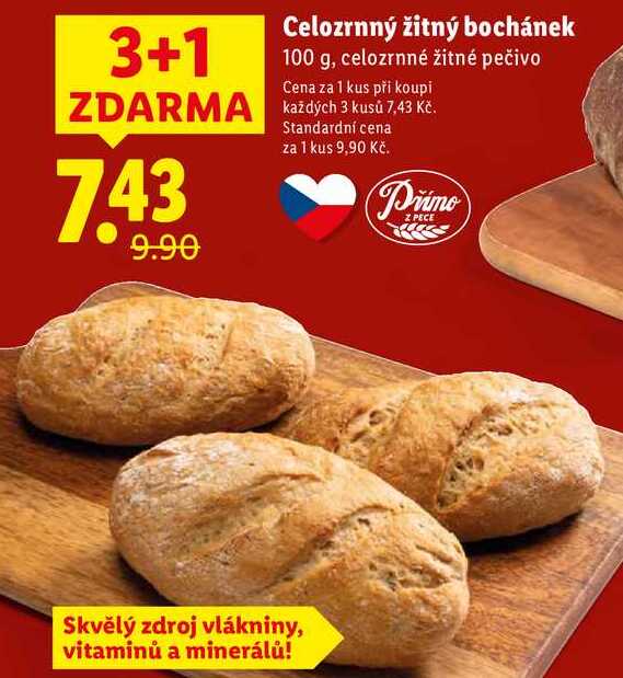 Celozrnný žitný bochánek, 100 g