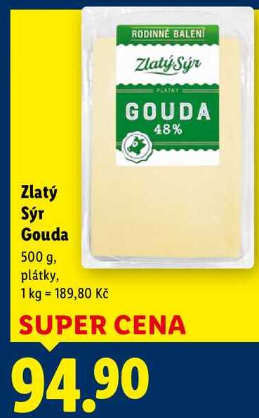 Zlatý Sýr Gouda, 500 g