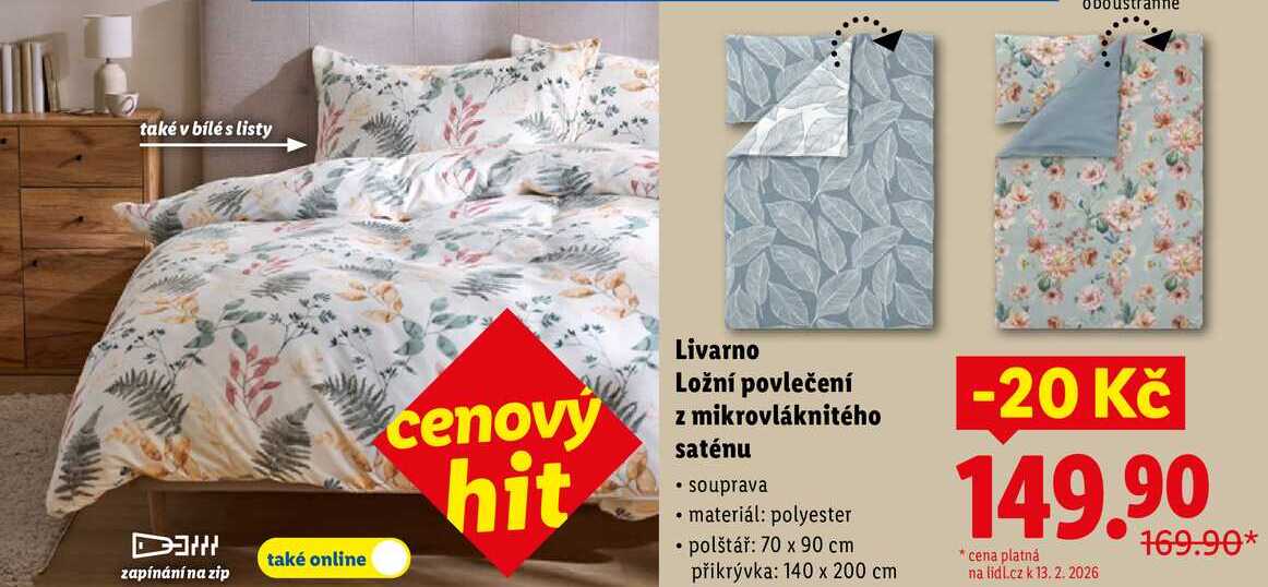 Livarno Ložní povlečení z mikrovláknitého saténu