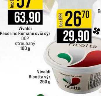 Vivaldi Ricotta sýr 250 g